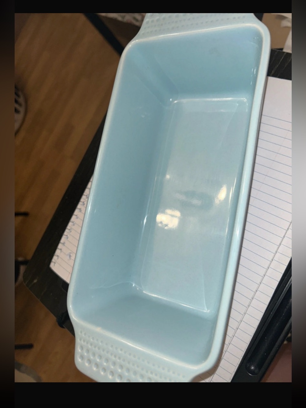 Lenox Light Blue Ceramic Loaf Pan
